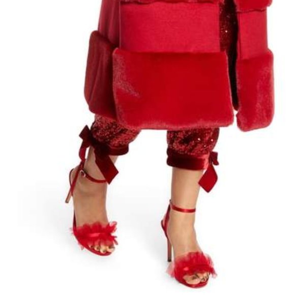 [Halogen x Atlantic-Pacific] Angelle Ruffle Sandals - Picture 2 of 7